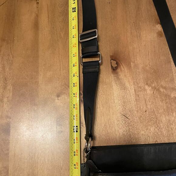 Coach Signature Charles Crossbody w/Leather Brown & Black, Unisex, Strap Adjusts - Picture 13 of 16